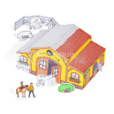 Kolorowanki Dekoracja 3D Stadnina Kolorowanki Dekoracja 3D Stadnina