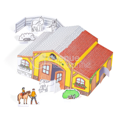 Kolorowanki Dekoracja 3D Stadnina Kolorowanki Dekoracja 3D Stadnina