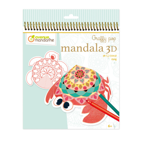 Kolorowanki Mandale 3D Zwierzęta morskie