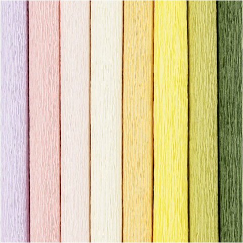 Krepina 25x60 cm 8 ark. kol. pastelowe Krepina 25x60 cm 8 ark. kol. pastelowe