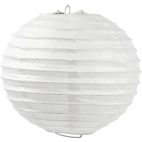 Lampion papierowy Biały 20 cm Lampion papierowy Biały 20 cm