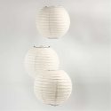 Lampion papierowy Biały 20 cm Lampion papierowy Biały 20 cm