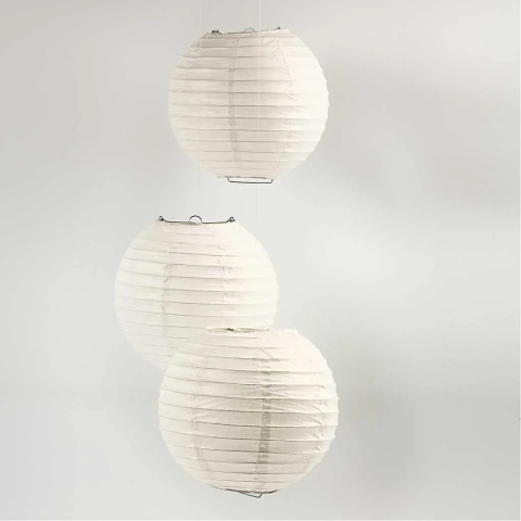 Lampion papierowy Biały 20 cm Lampion papierowy Biały 20 cm