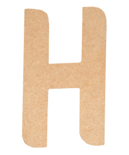 Litera płaska H z MDF H: 40 cm