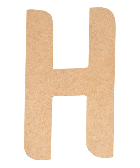 Litera płaska H z MDF H: 40 cm Litera płaska H z MDF H: 40 cm