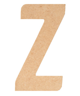 Litera płaska Z z MDF H: 40 cm