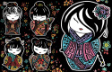 Notatnik Welw. A5 Kokeshi + Flamastry Notatnik Welw. A5 Kokeshi + Flamastry