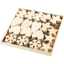Świąteczne zawieszki sklejka 9-11cm 90sz Świąteczne zawieszki sklejka 9-11cm 90sz