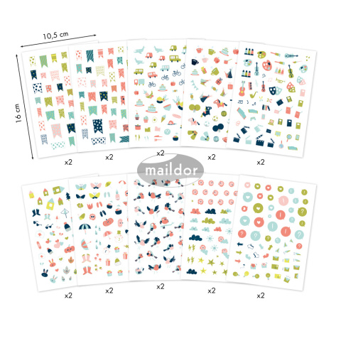 Książeczka z naklejkamiA6 Bullet Journal Książeczka z naklejkamiA6 Bullet Journal