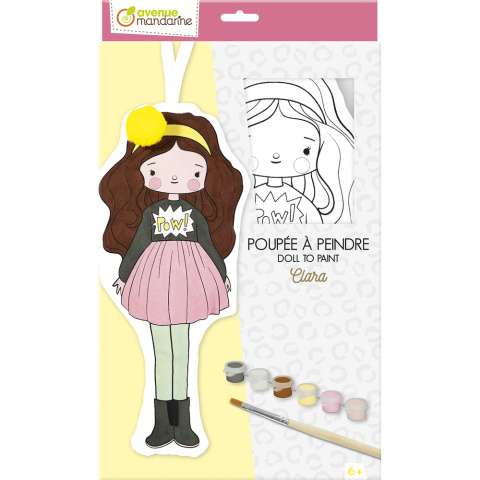 Lalka Clara z materiału do pomalowania Lalka Clara z materiału do pomalowania