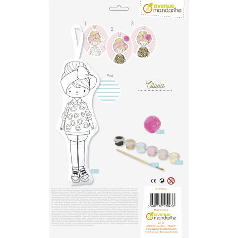 Lalka Olivia z materiału do pomalowania Lalka Olivia z materiału do pomalowania