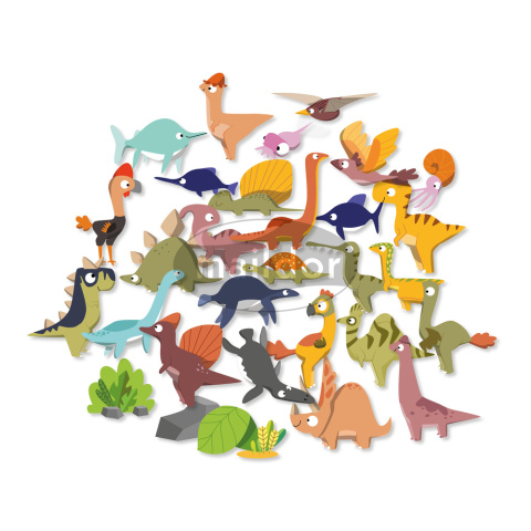 Naklejki 30 sztuk Dinozaury Naklejki 30 sztuk Dinozaury