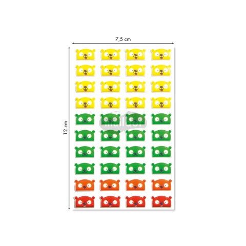 Naklejki 3D wypukłe Emocje Misie Naklejki 3D wypukłe Emocje Misie