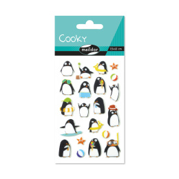 Naklejki 3D wypukłe Pingwiny