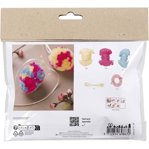 Mini Zestaw DIY Pomponowe jajka Mini Zestaw DIY Pomponowe jajka