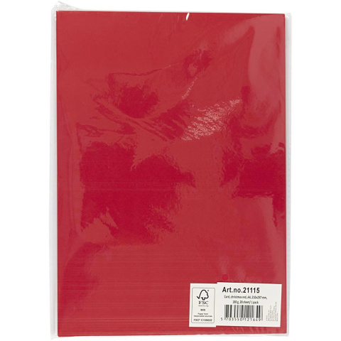 Papier Czerwony A4 180g 20 ark. Papier Czerwony A4 180g 20 ark.