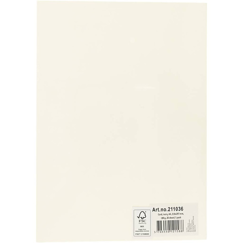 Papier Kość Słoniowa A4 180g 20 ark. Papier Kość Słoniowa A4 180g 20 ark.