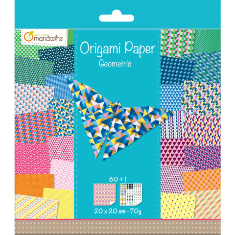 Papier Origami Geomertyczny 20x20cm, 70g Papier Origami Geomertyczny 20x20cm, 70g