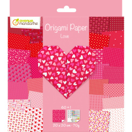 Papier Origami Miłość 20x20cm, 70g
