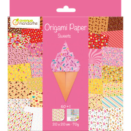 Papier Origami Słodycze 20x20cm 70g
