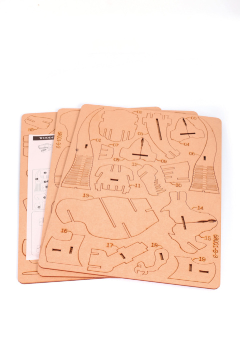 Puzzle 3D drewniane, Diplodok Puzzle 3D drewniane, Diplodok