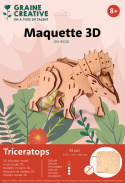 Puzzle 3D drewniane, Triceratops Puzzle 3D drewniane, Triceratops