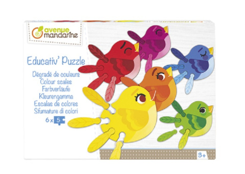Puzzle edukacyjne Odcienie barw Puzzle edukacyjne Odcienie barw