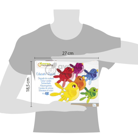 Puzzle edukacyjne Odcienie barw Puzzle edukacyjne Odcienie barw