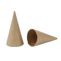 Stożek z papier-mache H: 8 cm, D: 4 cm Stożek z papier-mache H: 8 cm, D: 4 cm