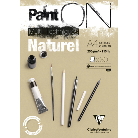 Blok papieru Naturalny A4, 250 g, 30 ark Blok papieru Naturalny A4, 250 g, 30 ark