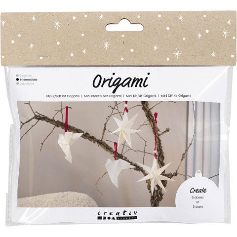 Mini zestaw Origami Gołębie lub Gwiazdki Mini zestaw Origami Gołębie lub Gwiazdki