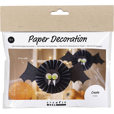 Zestaw DIY - Papierowe nietoperze Zestaw DIY - Papierowe nietoperze