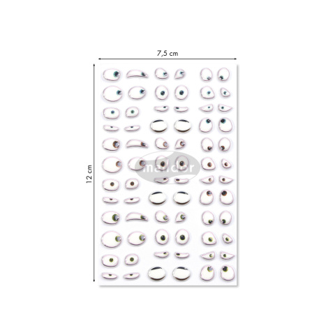 Naklejki 3D wypukłe Oczy Ekspresyjne Naklejki 3D wypukłe Oczy Ekspresyjne