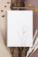 Notes na spirali A4 Tulip paper Notes na spirali A4 Tulip paper