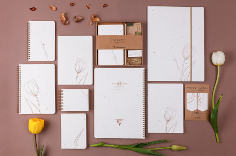 Notes na spirali A4 Tulip paper Notes na spirali A4 Tulip paper