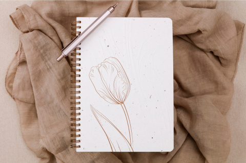Notes na spirali A5 Tulip paper Notes na spirali A5 Tulip paper