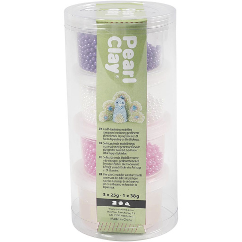Pearl Clay Różowy, Biały i Fioletowy Pearl Clay Różowy, Biały i Fioletowy