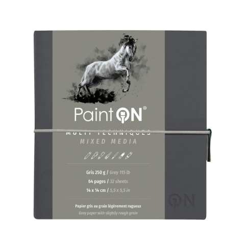 Szkicownik Paint`On 14x14 250g Szary Szkicownik Paint`On 14x14 250g Szary
