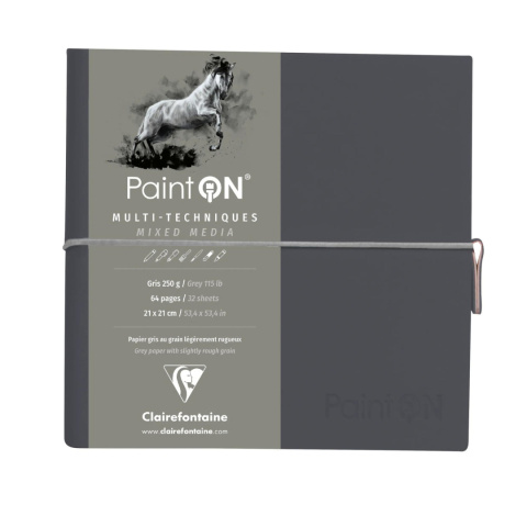 Szkicownik Paint`On 19x19 250g Szary Szkicownik Paint`On 19x19 250g Szary