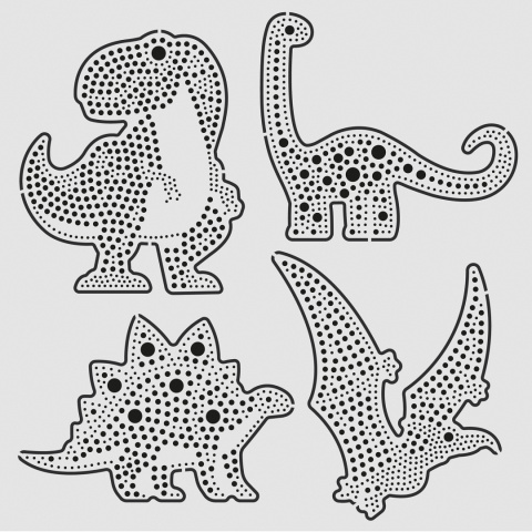 Zestaw do malowania kropkami Dinozaury Zestaw do malowania kropkami Dinozaury