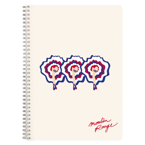 Zeszyt na spirali A4 Moulin Rouge mix Zeszyt na spirali A4 Moulin Rouge mix