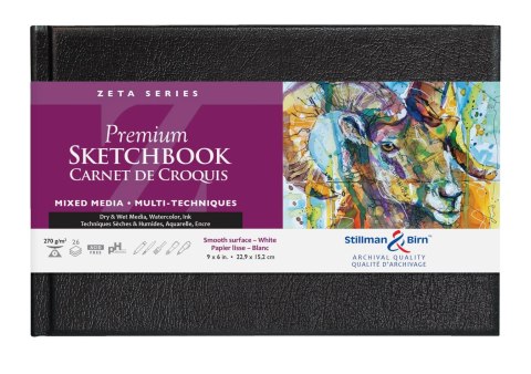 Szkicownik Zeta 22,9x15,2 cm 270gsm Szkicownik Zeta 22,9x15,2 cm 270gsm