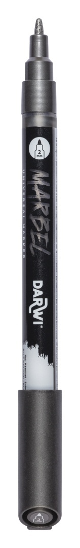 Marker MARBEL 2 mm Metaliczny Czarny