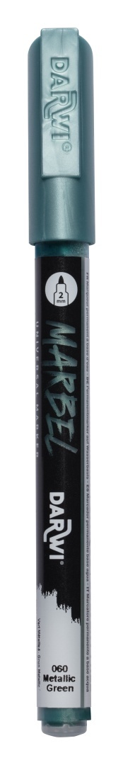 Marker MARBEL 2 mm Metaliczny Zielony