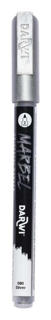Marker MARBEL 2 mm Srebrny