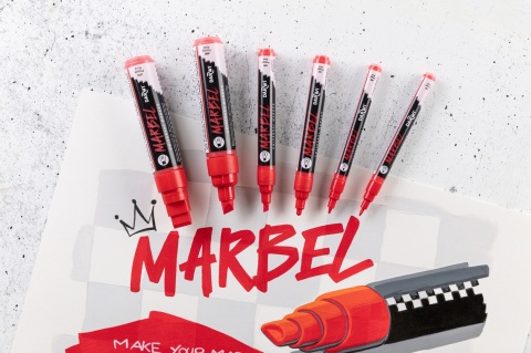Marker MARBEL 4 mm Czerwień Makowa