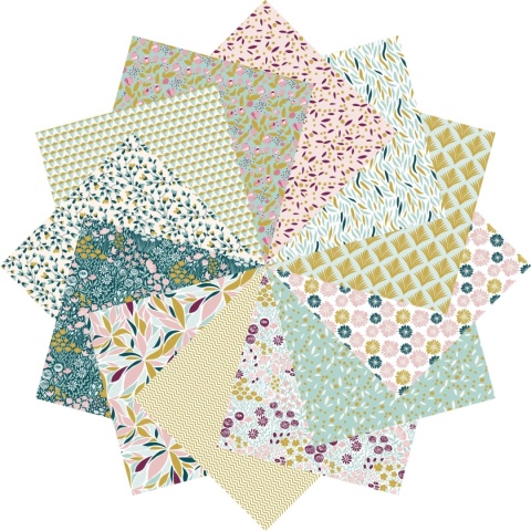 Papier Origami Wzory ze Złotym 12x12cm