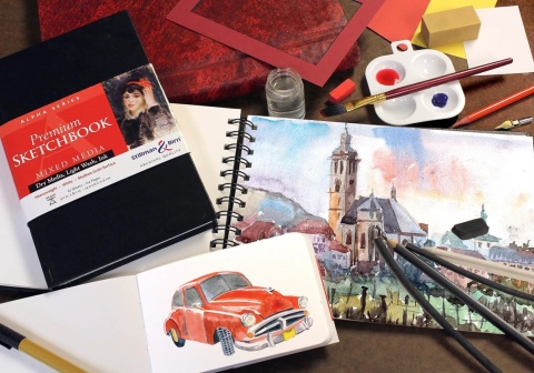 Szkicownik Alpha 19x19 cm 150gsm