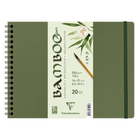 Szkicownik akwarelowy Bambusowy 21x16 cm