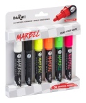 Zestaw 6 markerów MARBEL 4mm Fluo